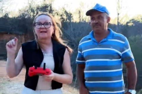 PEDRA BRANCA, A prefeita Ivoneth Braga acompanhou de perto, nesta semana, o andamento da reforma do açude da comunidade Sítio Mata,